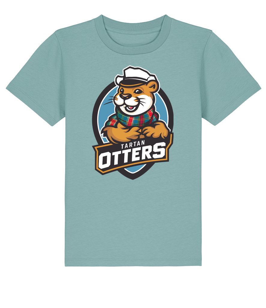 Tartan Otters Logo Kids T-Shirt