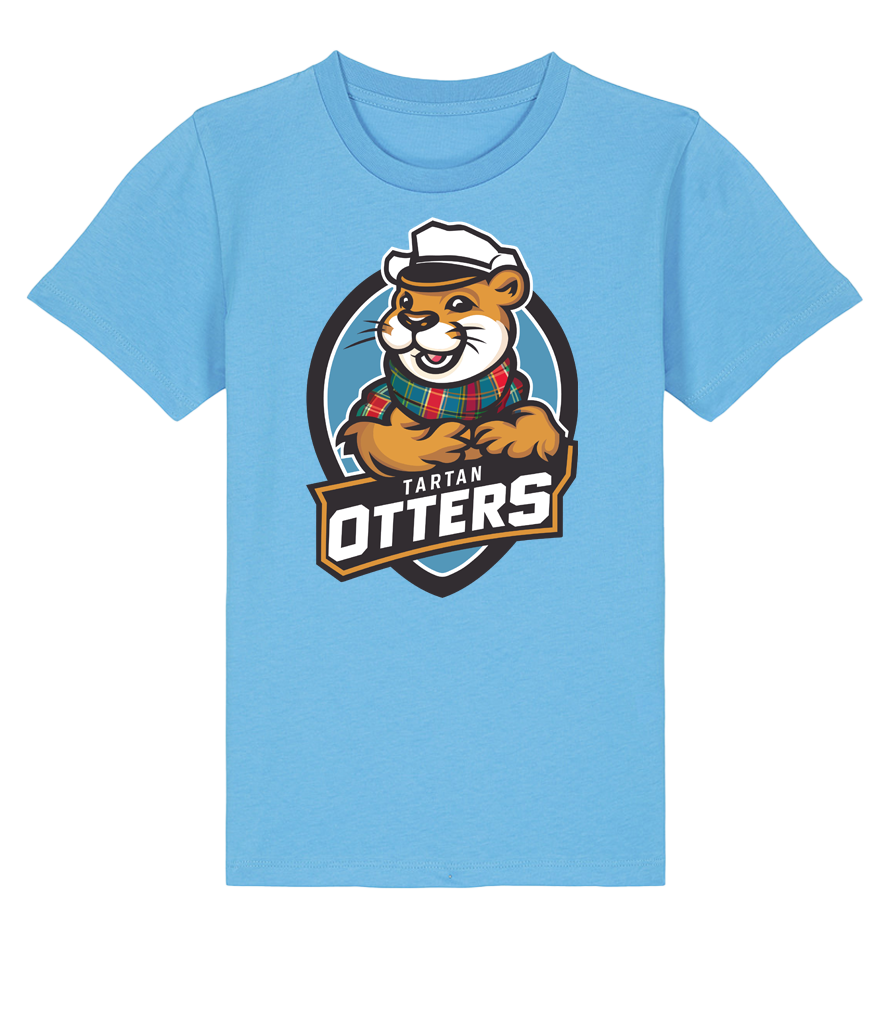 Tartan Otters Logo Kids T-Shirt