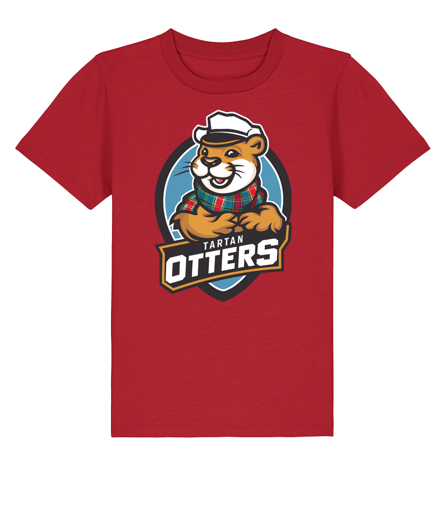 Tartan Otters Logo Kids T-Shirt